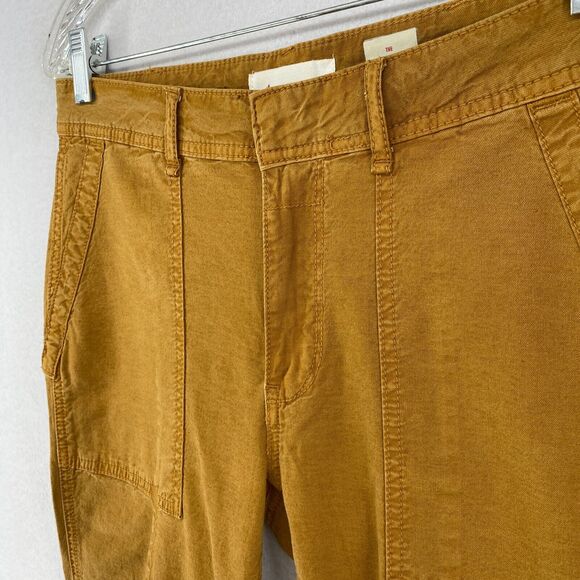 BY ANTHROPOLOGIE Pants 27 The Wanderer Mid Rise Chino Utility British Tan - Picture 4 of 13